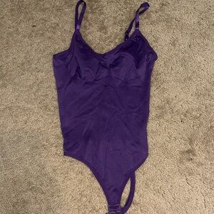 Purple woman’s bodysuit